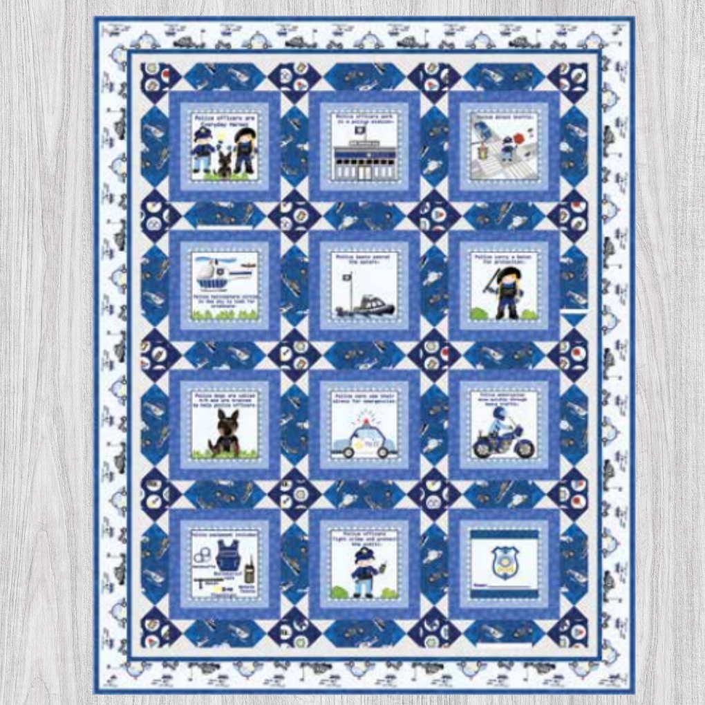 Everyday Heroes Quilt Kit (Quilt 1 - Police Version)