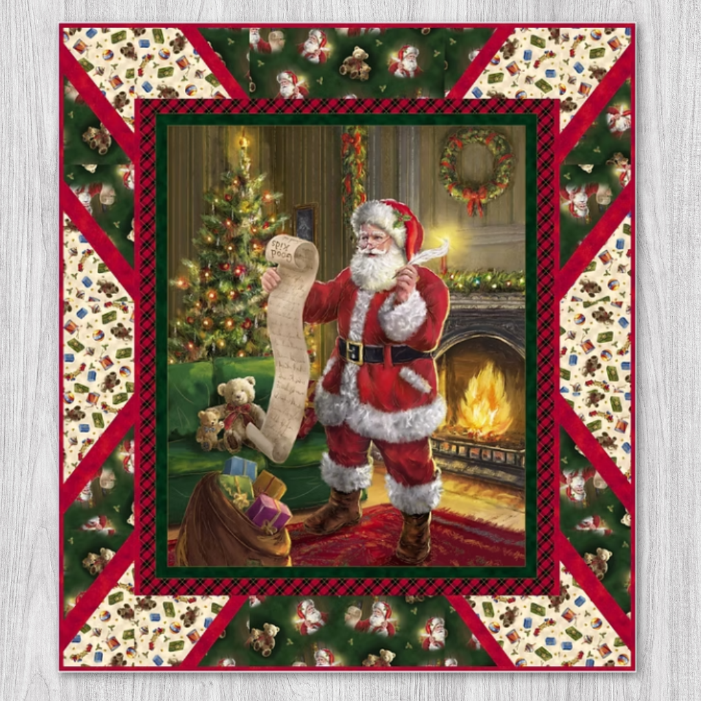 Panel Pop Checking It Twice Quilt Kit