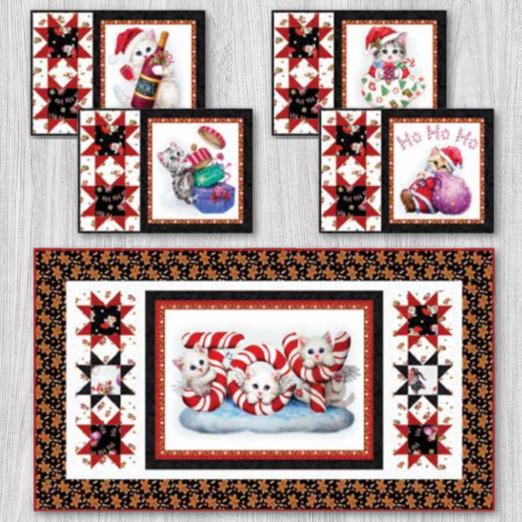 Furry and Bright Table Runner & Placemats Kit