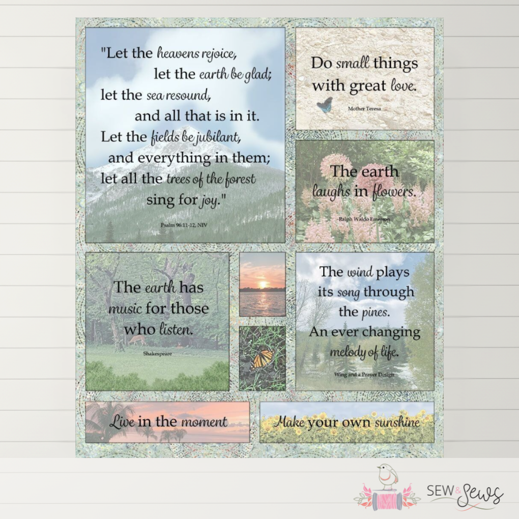 Nature’s Symphony Fabric Panel