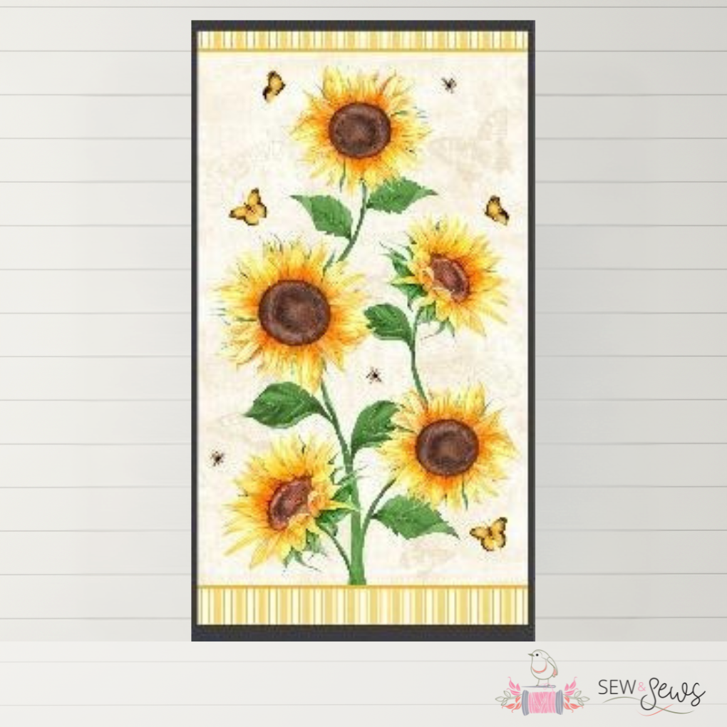 Sundance Meadow Sunflower Fabric Panel
