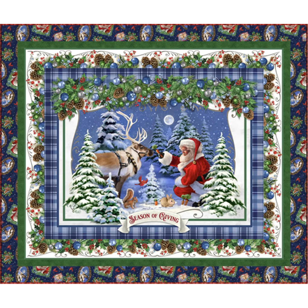Holiday Frames Quilt Kit 57” x 48”