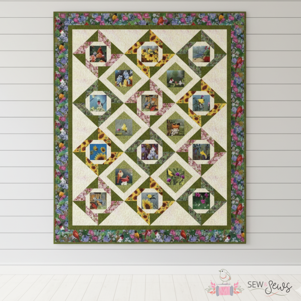 Whirly Birds Quilt Kit