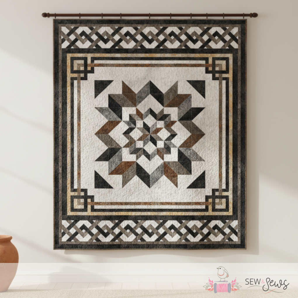 Carpenter’s Apprentice Quilt Kit – Brown Colorway
