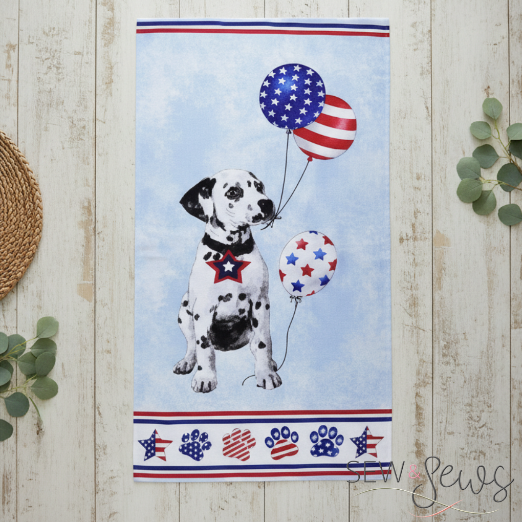 Studio E Fabrics Paws for America w/Multi Paws Panel by Jill Meyer