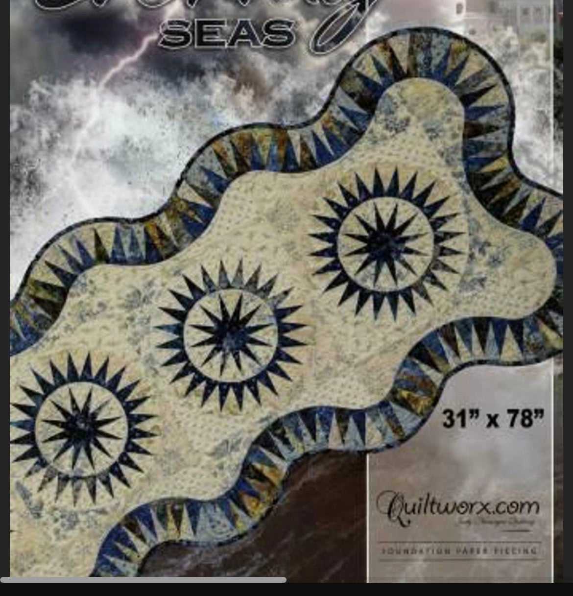 Judy Neimeyer's Stormy Seas Table Runner Paper Piecing 3-Day Workshop with Donna | April 23-25, 2026 | 10:00 AM