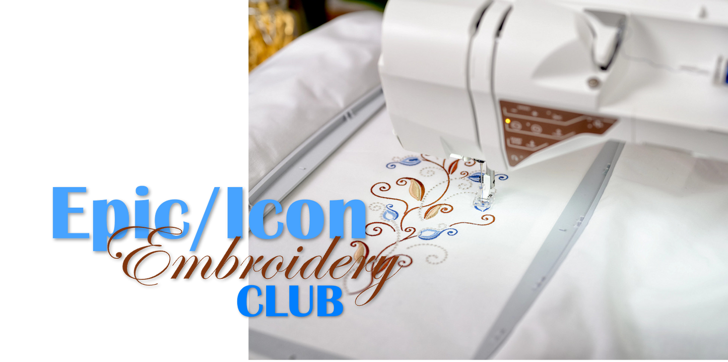 Epic/Icon Embroidery Club | Thursday, Jun 18, 2026 | 10:00 am-3:00 pm