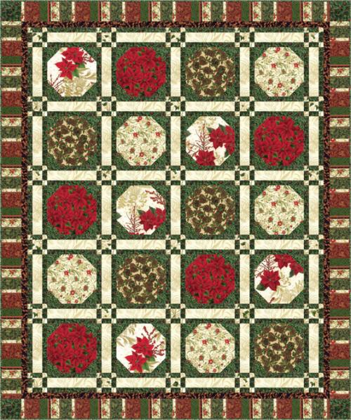 Hoffman Fabrics Berries and Blooms Quilt Kit