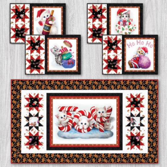 Furry and Bright Table Runner & Placemats Kit