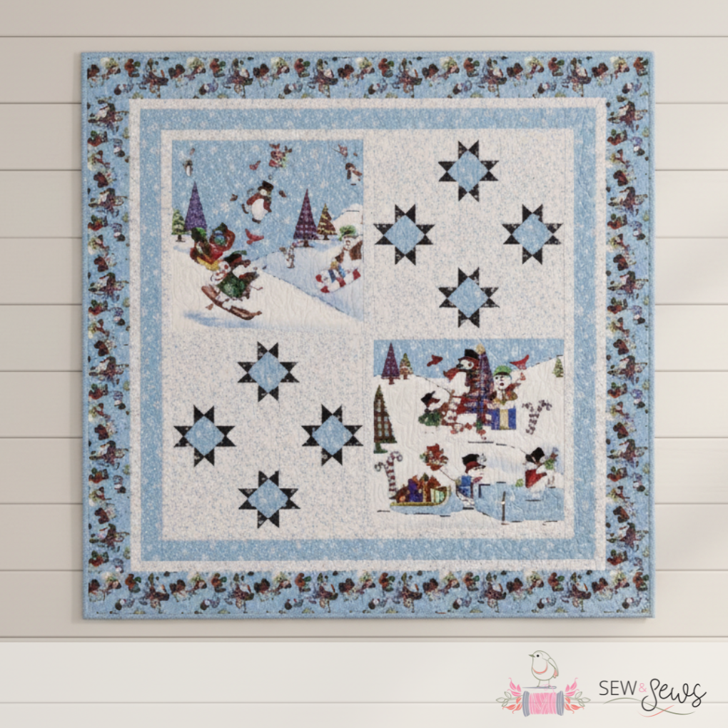 Field of Stars Quilt Kit (Snowman Follies)