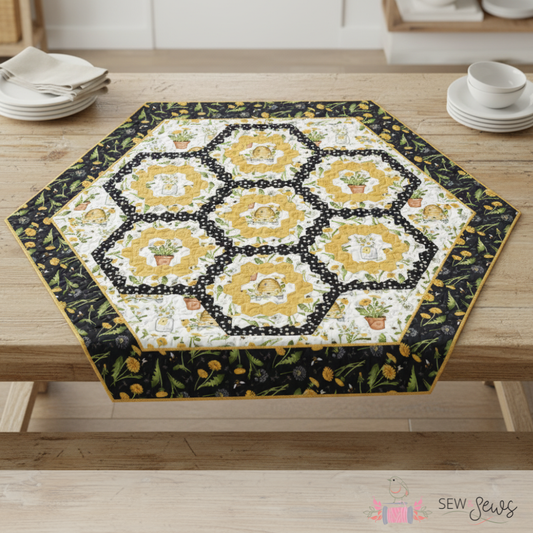 Grandmother’s Bee Garden Quilt Kit