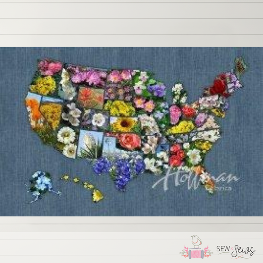 American Byways Blooms Fabric Panel