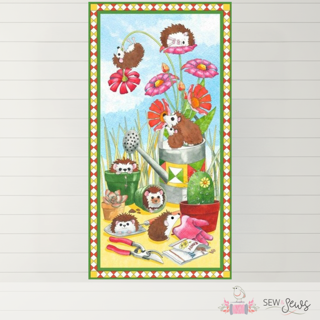 Who Let The Hogs Out Fabric Panel