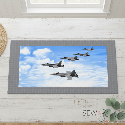 Studio E Fabrics Boeing Air Show Fighter Jet Plane Formation Panel