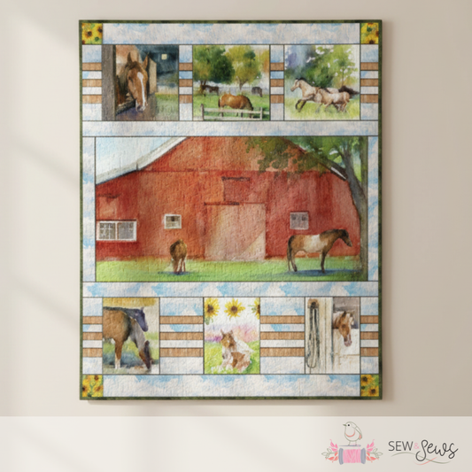 Sunflower Stampede Quilt Kit