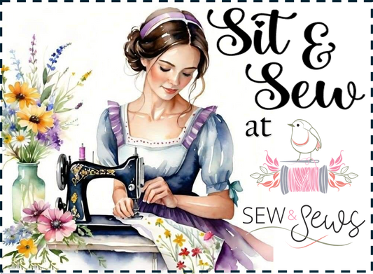 Sit & Sew | Monday, April 20, 2026 | 10:00 am-4:30 pm