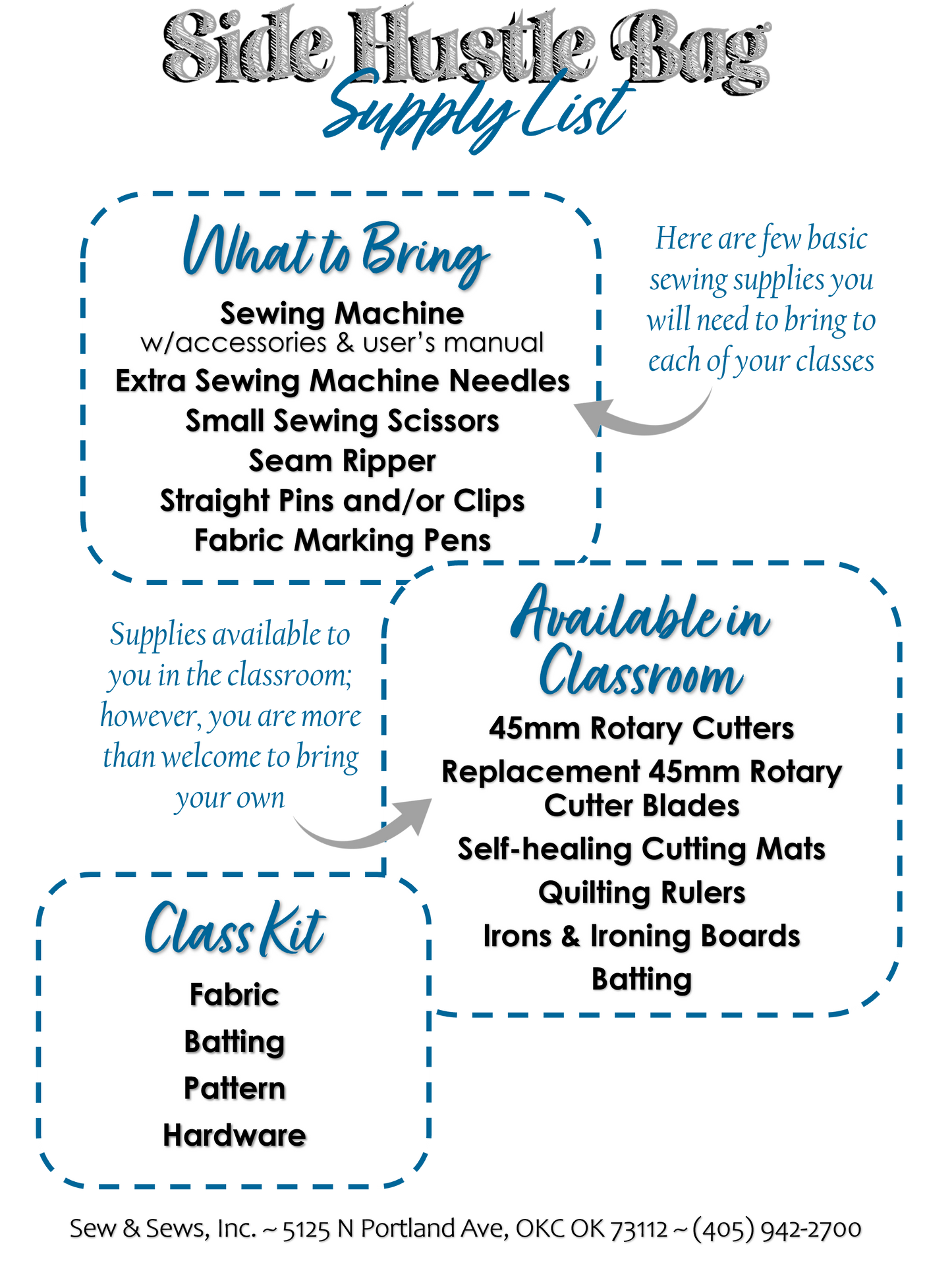 Side Hustle Bag Cross Sling with Cina | 2-day Class | April 16-17, 2026 | 10am-4pm