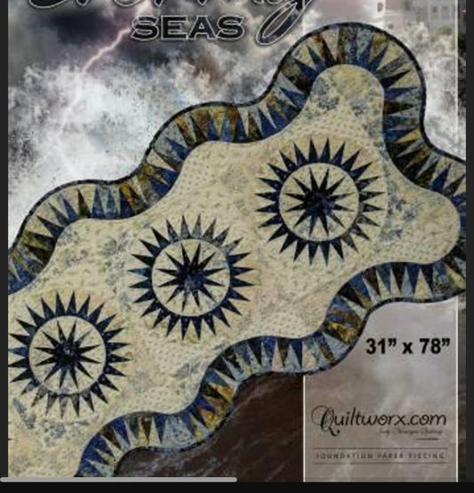 Judy Neimeyer's Stormy Seas Table Runner Paper Piecing 3-Day Workshop with Donna | April 23-25, 2026 | 10:00 AM